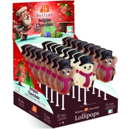 LECCA PUPAZZO NEVE 24PZ  25GR CIOCCOLATO AL LATTE
