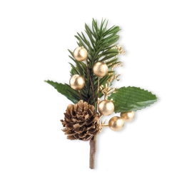 PICK 12PZ BACCHE ORO E   PIGNA H10CM