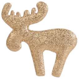 RENNA GLITTER ORO 2 PEZZI    H9CM CON ADESIVO