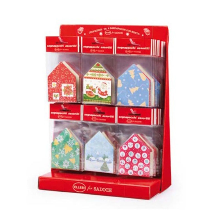 SEGNAPACCHI ASSORTITI 4PZ CON BUSTA NATALE