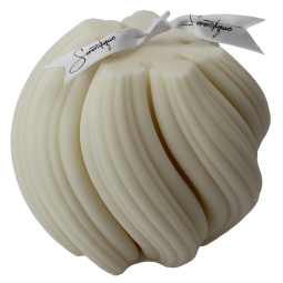 CANDELA DECORATIVA STELLA D13H13CM AVORIO