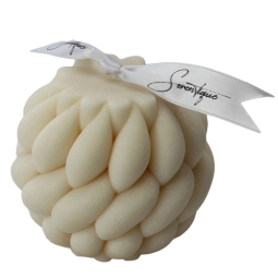 CANDELA DECORATIVA YVONNE D8H8CM AVORIO