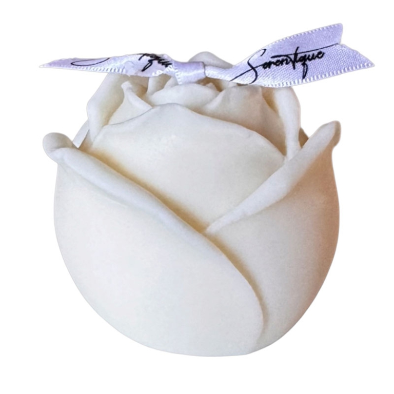 CANDELA DECORATIVA ROSE  5,5H5,5CM AVORIO