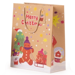 SHOPPER 26X12H32CM NATALE PAN DI ZENZERO