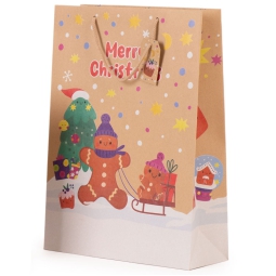 SHOPPER 35X12H46CM NATALE PAN DI ZENZERO