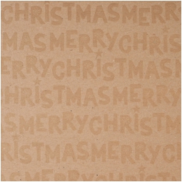 ROTOLO 100CMX10MT AVANA DECORO MERRY CHRISTMAS