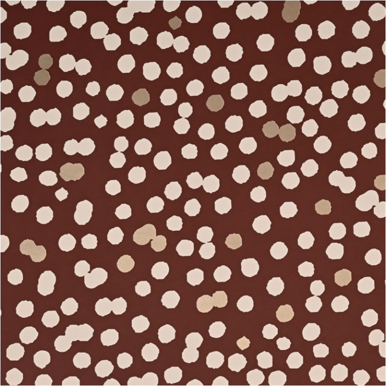 CARTA REGALO 70X100CM 10PZ MARRONE DECORO POIS