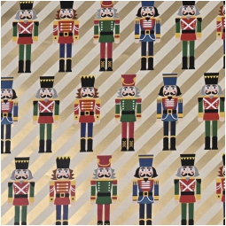 CARTA REGALO 70X100CM 10PZ DECORO SCHIACCIANOCI