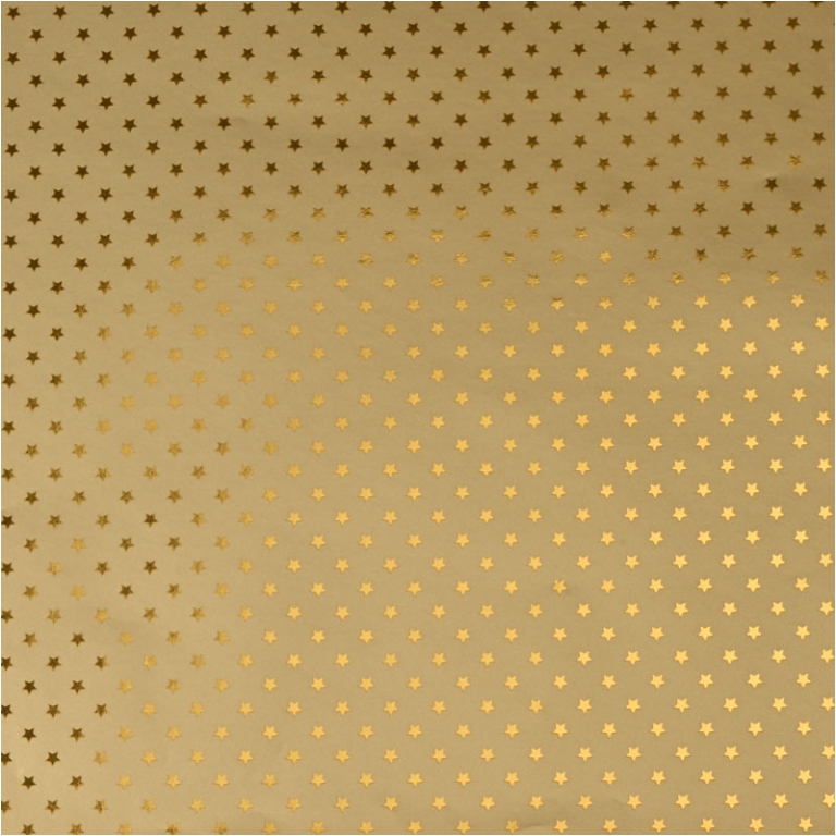 ROTOLO 100CMX10MT ORO DECORO STELLE