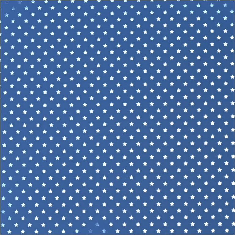 ROTOLO 100CMX10MT BLU DECORO STELLE BIANCHE