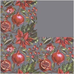 ROTOLO CARTA REGALO 100CMX25M POINSETTIA 2LATI