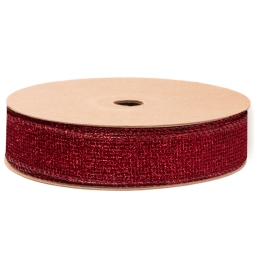NASTRO RETE 25MMX20M ROSSO BORDATO
