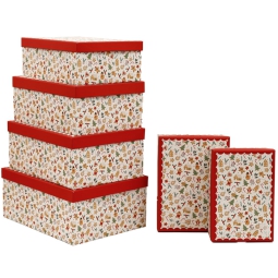 SCATOLA SET 6PZ DECORO NATALIZIO