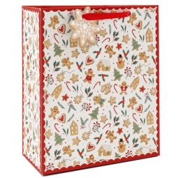 SHOPPER 19X23CM DECORO   NATALIZIO SOGGETTI ASSORTITI