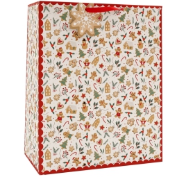 SHOPPER 26X33CM DECORO   NATALIZIO SOGGETTI ASSORTITI