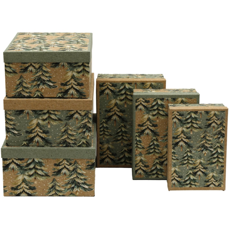 SCATOLA SET 6PZ DECORO   AUTUNNALE