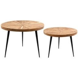 TAVOLINO SET 2PZ ROTONDO