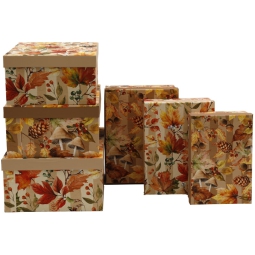 SCATOLA SET 6PZ DECORO   AUTUNNALE