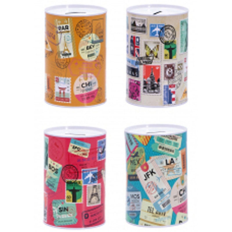 SALVADANAIO LATTA D10H15CM SOGGETTI ASSORTITI