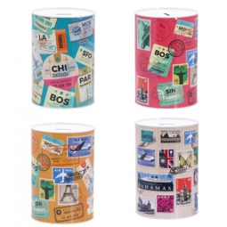 SALVADANAIO LATTA D14H20CM SOGGETTI ASSORTITI