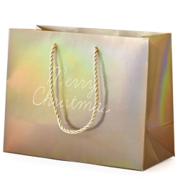 SHOPPER 23X10H18CM NATALE HOLO MERRY CHRISTMAS