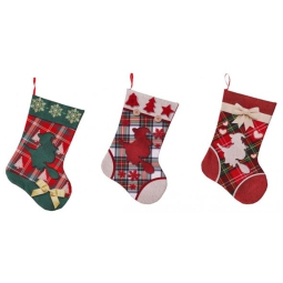 CALZA DELLA BEFANA 29X45CM DECORI ASSORTITI