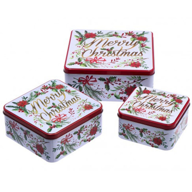 SCATOLE 3PZ LATTA DECORI ASSORTITI 3