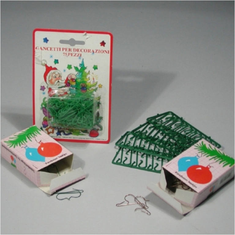 GANCI METALLO 50PZ VERDI