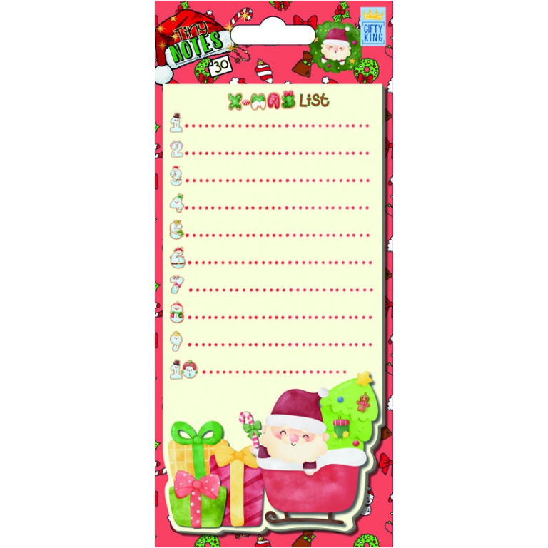 TINY NOTES 30FG 8X19,5CM SOGGETTI NATALIZI