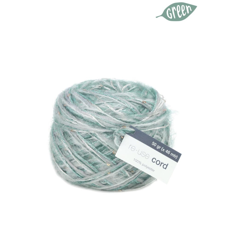 CORDONCINO 4MMX50GR RICICLATO TONI VERDI