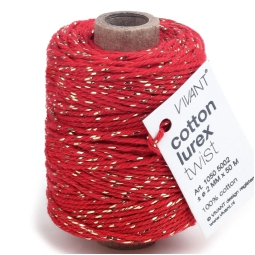 CORDONCINO 2MMX50MT LUREX ROSSO ORO