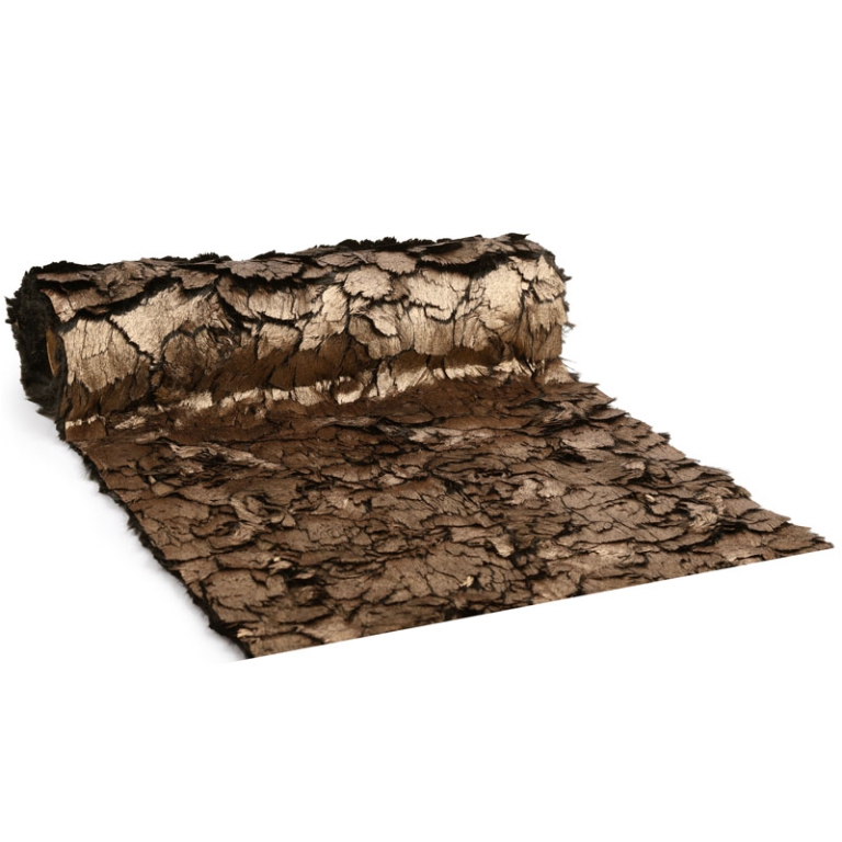 RUNNER TESSUTO PLUMAGE   26CMX1,40CMT BRONZO SCURO