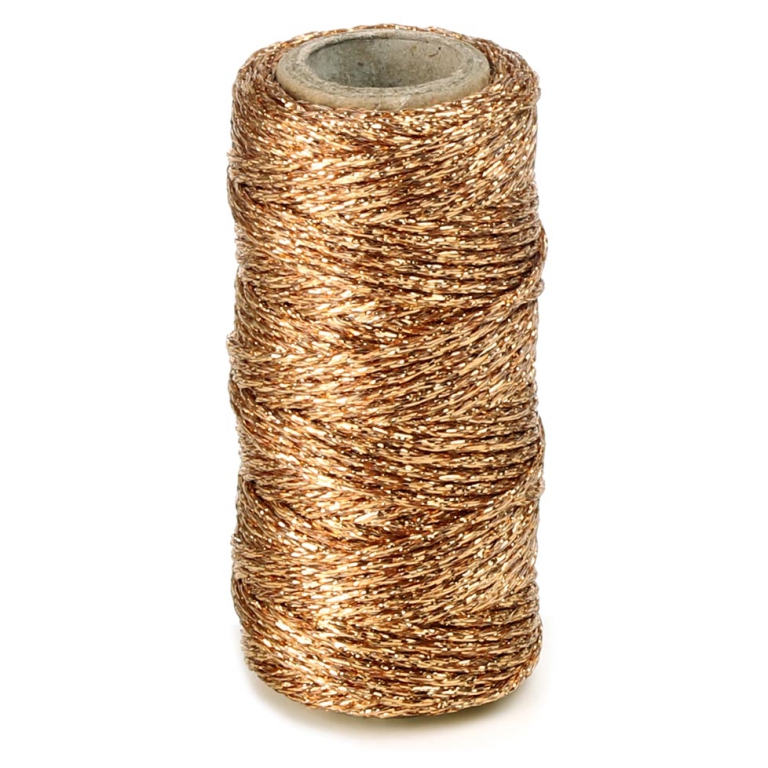 NASTRO CORDONCINO 1,5MMX25MT FLASHY LUREX BRONZO