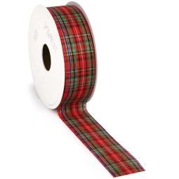 NASTRO TESSUTO 30MMX20MT SCOZZESE ROSSO VERDE