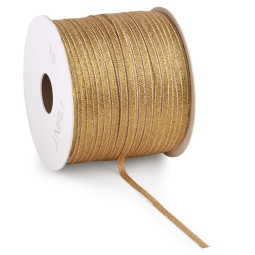 NASTRO 5MMX100MT GAUDY   ORO GLITTER BORDATO