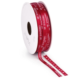 NASTRO 6MMX25MT SATIN    ROSSO CHRISTMAS JOY