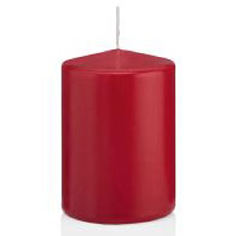 CANDELA MOCCOLO D70H100MM ROSSO SCURO CELLOPHANE