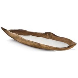 CANDELA A BARCA IN TEAK  L70CM