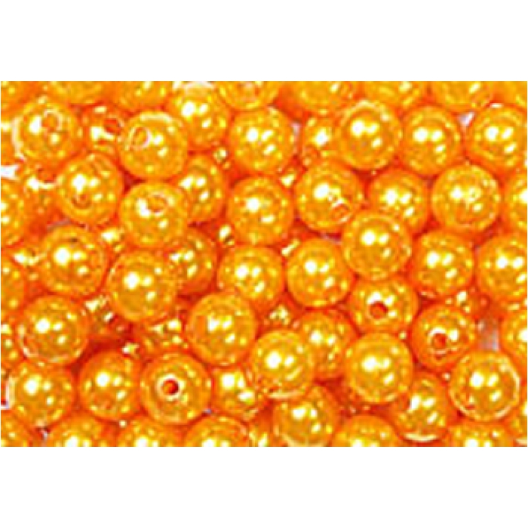 PERLA D14MM 35PZ ARANCIO SCATOLA TRASPARENTE