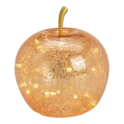 MELA LED D17CM VETRO ORO VETRO ORO