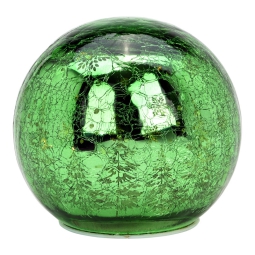SFERA VETRO LED D13CM VERDE