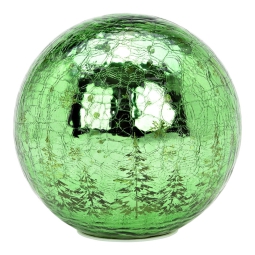 SFERA VETRO LED D19CM VERDE