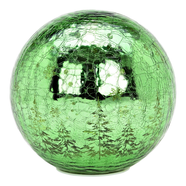 SFERA VETRO LED D19CM VERDE