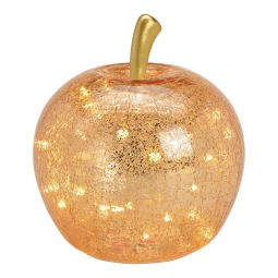 MELA LED D24CM VETRO ORO VETRO ORO