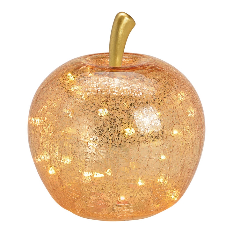 MELA LED D24CM VETRO ORO VETRO ORO