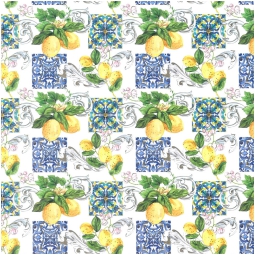 CARTA REGALO 70X100CM 10 FOGLI LIMONI 100GR