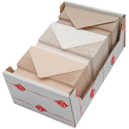 CARTONCINO CON BUSTA 9X14150PZ COL.ASS. RICICLATI