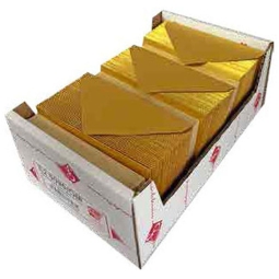 CARTONCINO CON BUSTA 9X14CM 150PZ ORO METALLIZATO