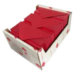 CARTONCINO CON BUSTA 9X14CM 150PZ ROSSO METALLIZZATO