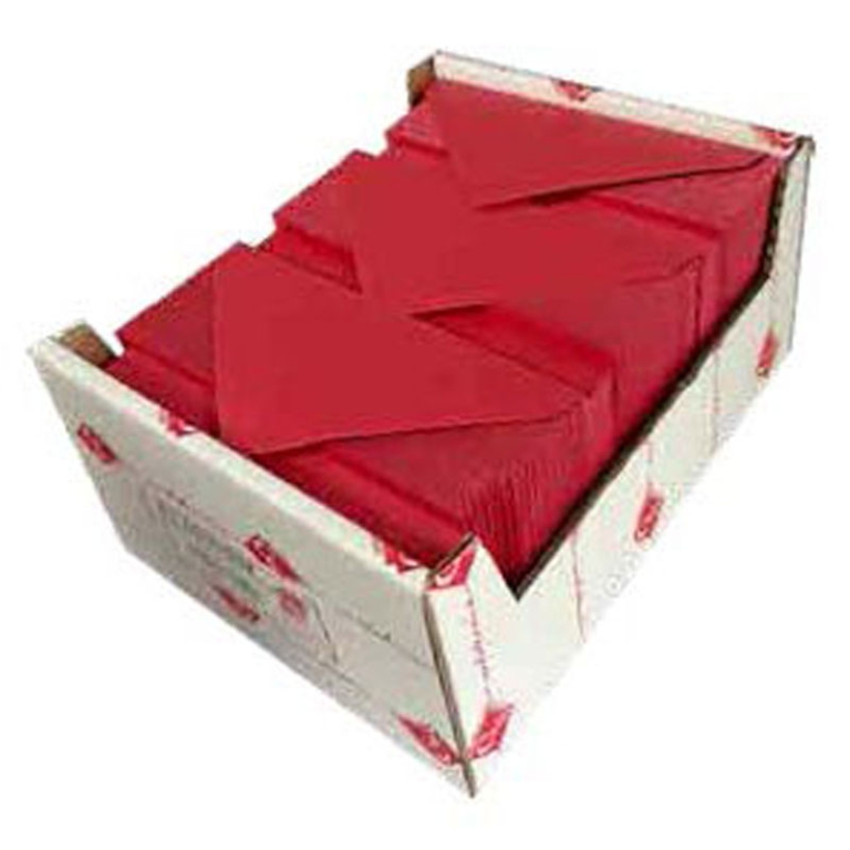 CARTONCINO CON BUSTA 9X14CM 150PZ ROSSO METALLIZZATO
